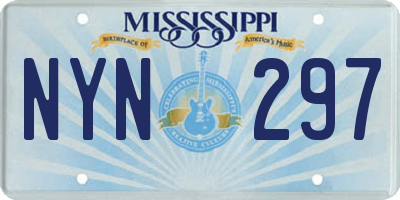 MS license plate NYN297