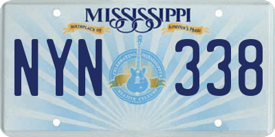 MS license plate NYN338