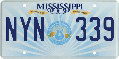MS license plate NYN339