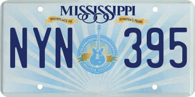 MS license plate NYN395