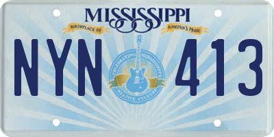 MS license plate NYN413