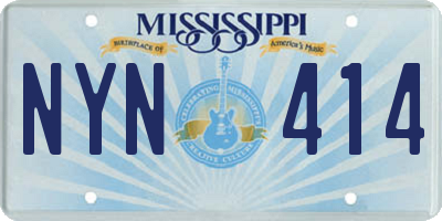 MS license plate NYN414
