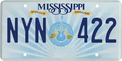 MS license plate NYN422