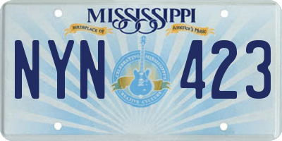 MS license plate NYN423