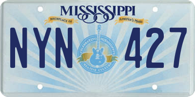 MS license plate NYN427