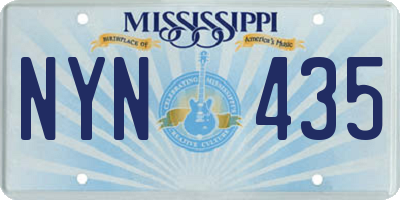 MS license plate NYN435