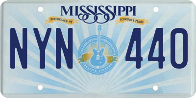 MS license plate NYN440