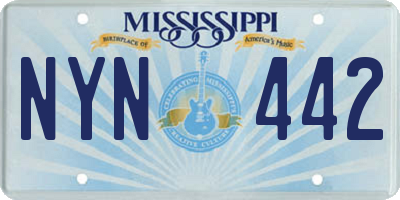 MS license plate NYN442