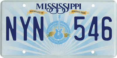 MS license plate NYN546