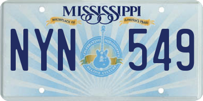 MS license plate NYN549