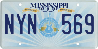 MS license plate NYN569