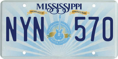 MS license plate NYN570