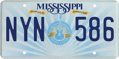 MS license plate NYN586