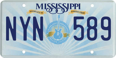 MS license plate NYN589