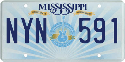 MS license plate NYN591