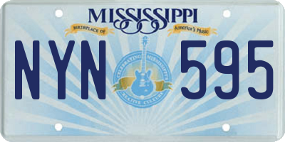 MS license plate NYN595