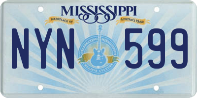 MS license plate NYN599