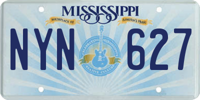 MS license plate NYN627