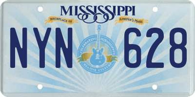 MS license plate NYN628