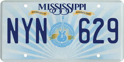 MS license plate NYN629