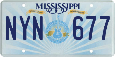 MS license plate NYN677