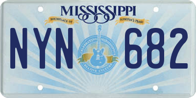 MS license plate NYN682