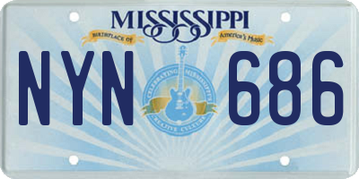 MS license plate NYN686