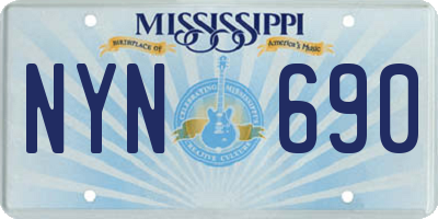 MS license plate NYN690