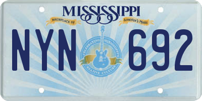 MS license plate NYN692