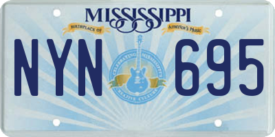 MS license plate NYN695