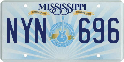 MS license plate NYN696