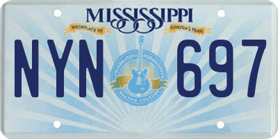 MS license plate NYN697