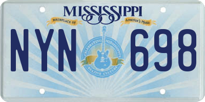 MS license plate NYN698