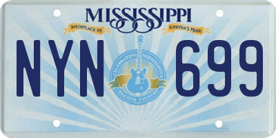 MS license plate NYN699