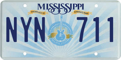 MS license plate NYN711