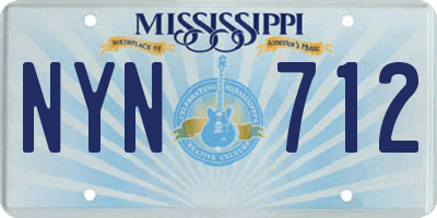MS license plate NYN712