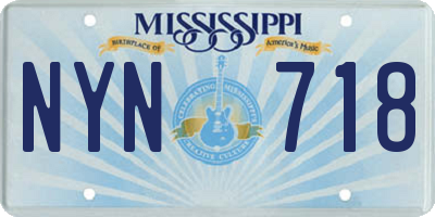 MS license plate NYN718