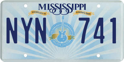 MS license plate NYN741