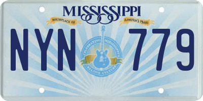 MS license plate NYN779