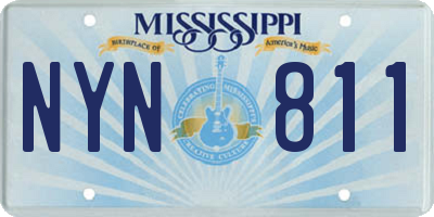MS license plate NYN811