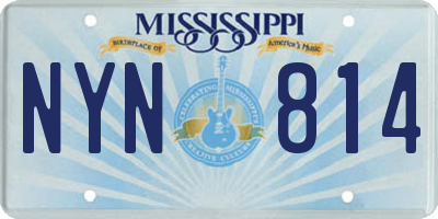 MS license plate NYN814