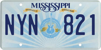 MS license plate NYN821