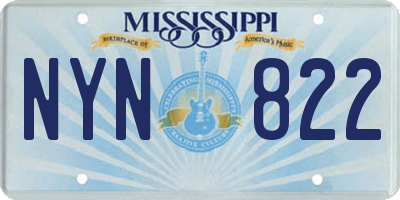 MS license plate NYN822