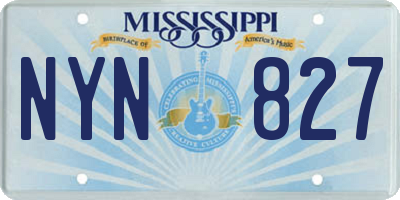 MS license plate NYN827