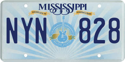 MS license plate NYN828