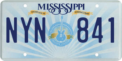 MS license plate NYN841