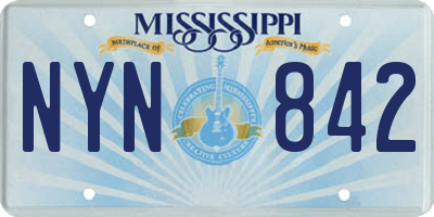 MS license plate NYN842
