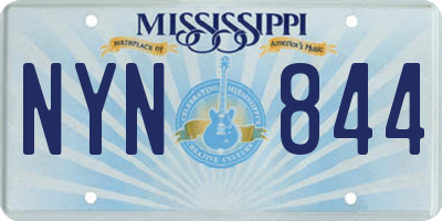 MS license plate NYN844