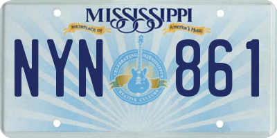 MS license plate NYN861