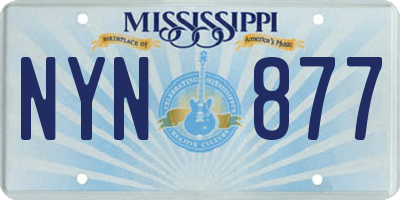 MS license plate NYN877